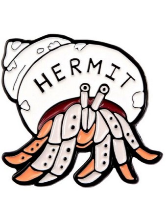 Hermit Enamel Pin